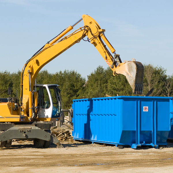 what size residential dumpster rentals are available in Alleyton Texas